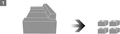 1 BRICK ブリック3人掛け 脚の取り外し