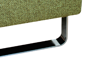 高さ150mmのスチールメッキ脚