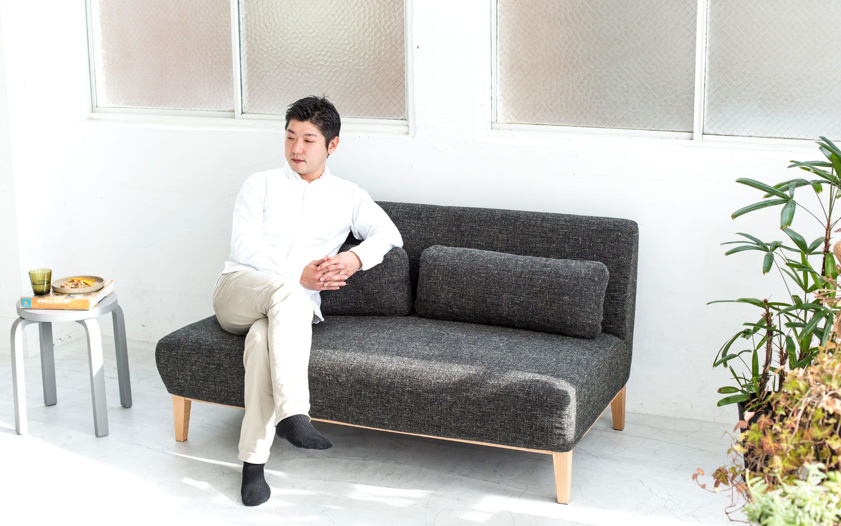 アームレス(肘なし)カウチソファ MAROON マロン ソファ専門店FLANNEL SOFA