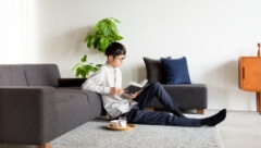 お値下げコメント下さい　フランネルソファ　ブリック　スツール　2.5人掛け FLANNEL SOFA BRICK STOOL LARGE / フランネルソファ ブリック