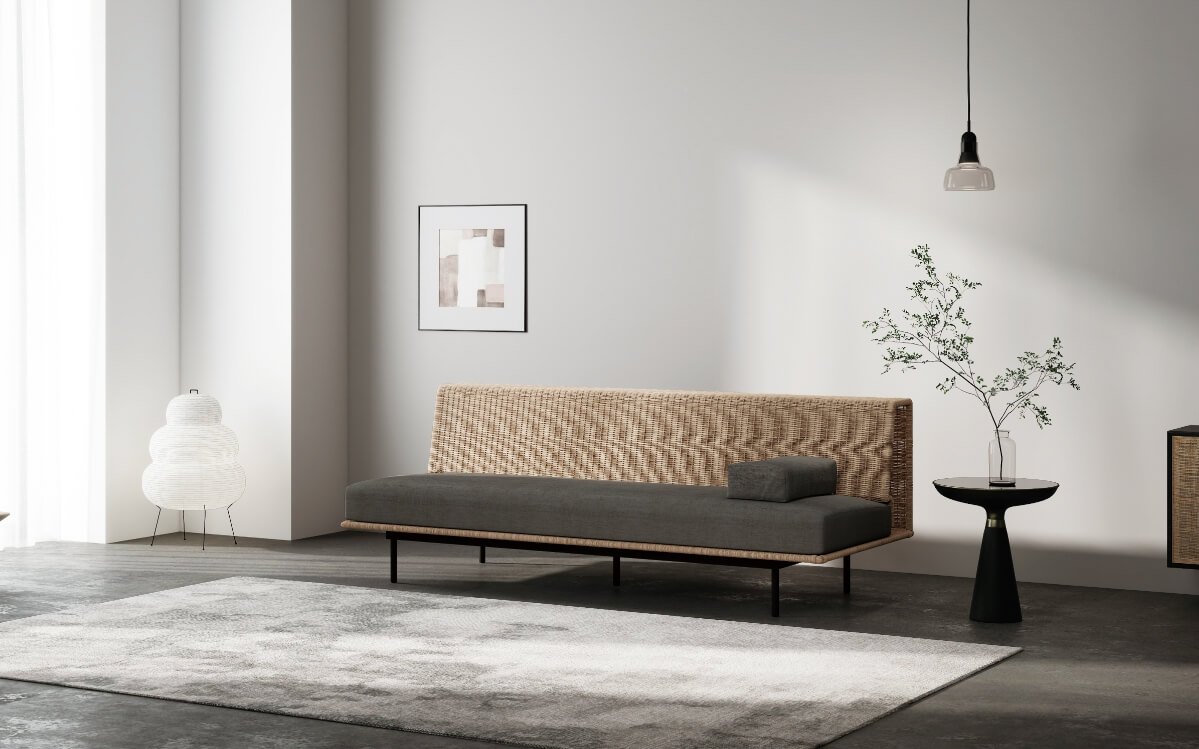 手編みの上質なラタンソファ - TISIA ティシア | ソファ専門店FLANNEL SOFA