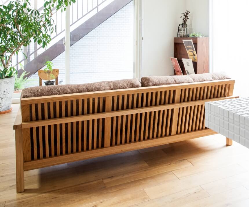 STRAND(OAK) 3人掛け