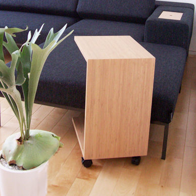ソファと良く合う竹集成材テーブル