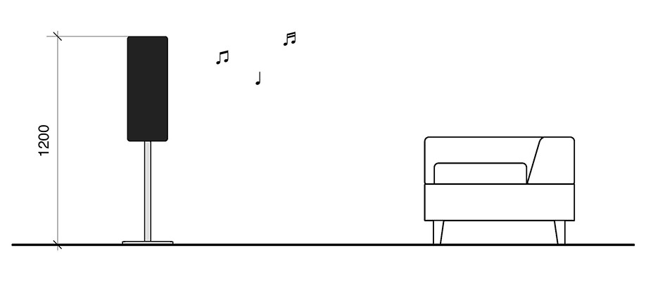 ソファPIVO リビング音響システム