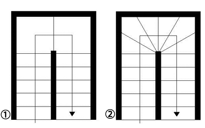 折れ曲がり階段