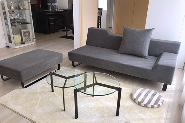 フランネルソファUK2.5人掛け HZシリーズ/グレー フランネルソファUK2.5人掛け HZシリーズ/グレー